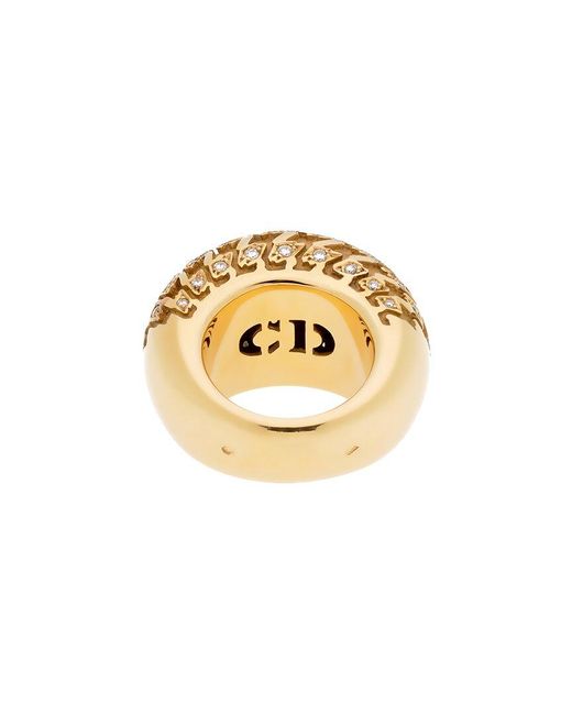 Dior Metallic 18K Diamond Ring (Authentic Pre-Owned)