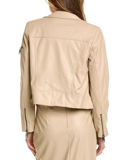 Theo the Label Natural Hera Zip Biker Jacket