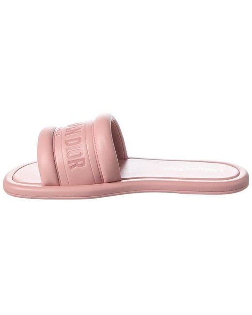 Dior Pink Every-d Leather Slide