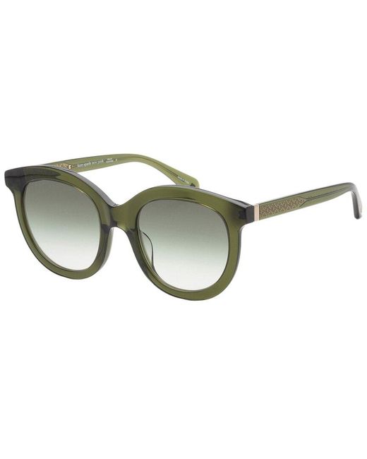 Kate Spade Green Lillian 53Mm Sunglasses