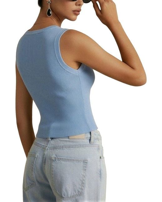 COLON DIANA Blue Top
