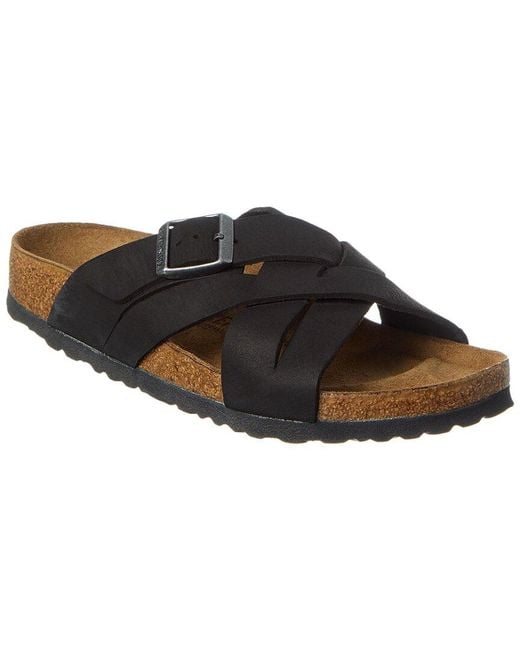 Birkenstock Brown Lugano Narrow Leather Sandal