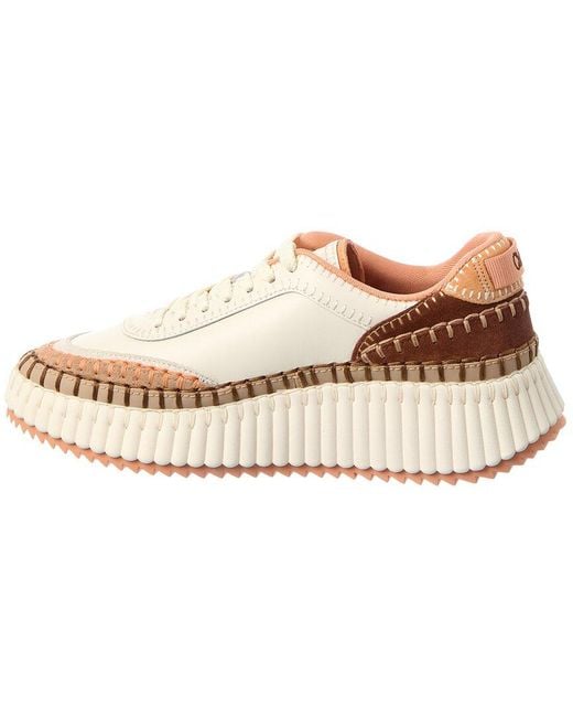 Chloé Natural Nama Leather Sneaker