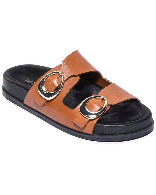 Bernardo Blue Evie Leather Sandal