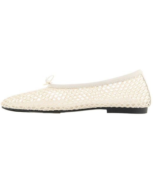 Rebecca Minkoff White Bunny Mesh Ballet Flat