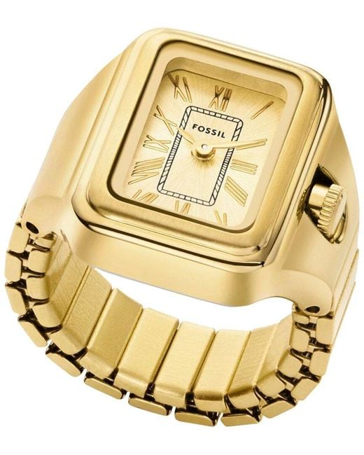 Fossil Metallic Raquel Ring Watch