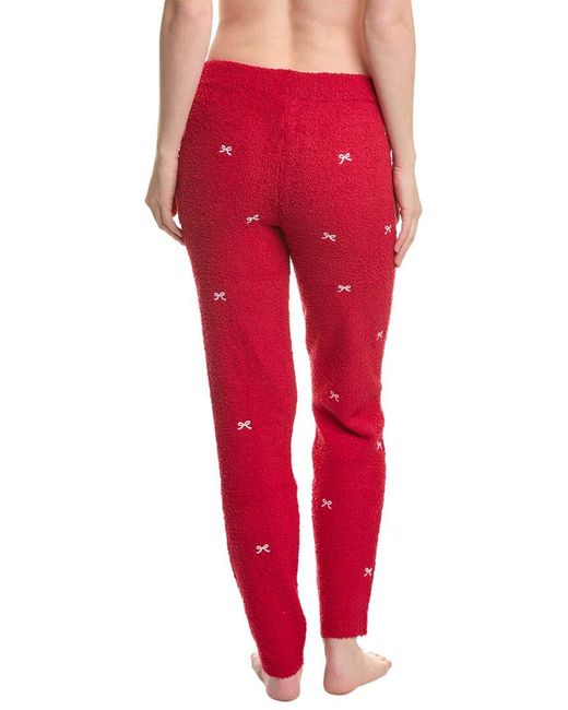 Honeydew Intimates Red Snow Angel Chenille Jogger Pant