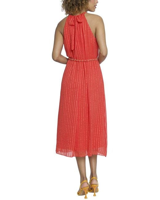 Maggy London Red Midi Dress