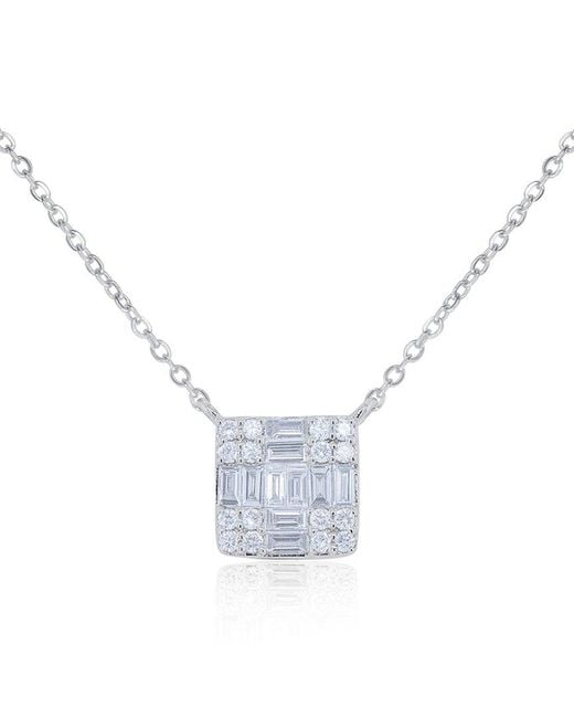 Diana M Blue 14k 0.38 Ct. Tw. Diamond Necklace