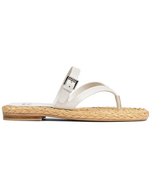 Donald J Pliner White Heathro Leather Sandal