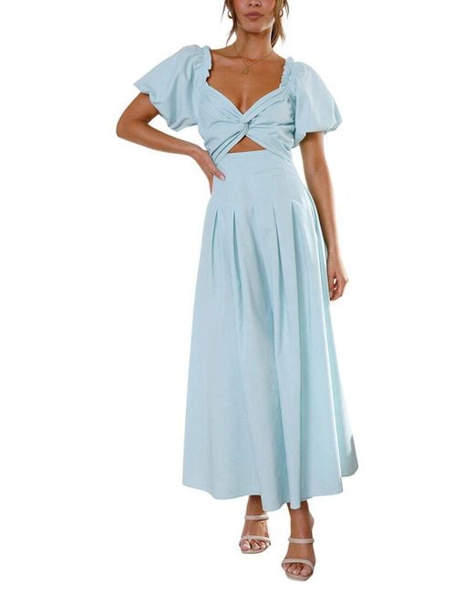 ENJOY PETRA Blue Midi Dress