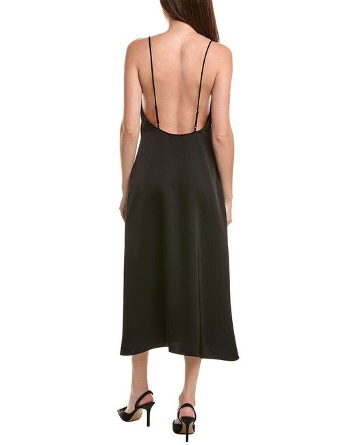 Leset Black Barb Cami Midi Dress