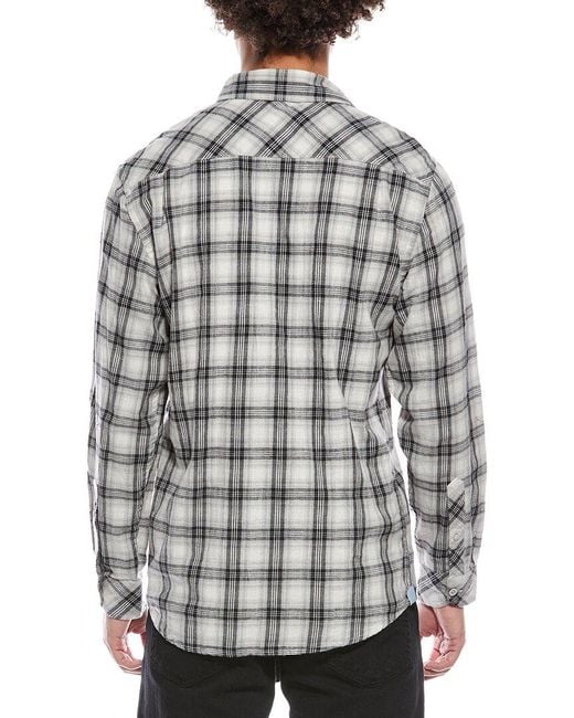 James Campbell Gray Flannel Shirt for men