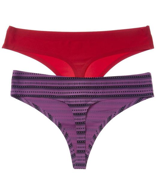 Honeydew Intimates Red 2Pk Skinz Thong