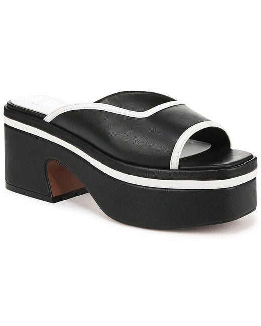 Franco Sarto Black A-Fernanda3 Leather Slide