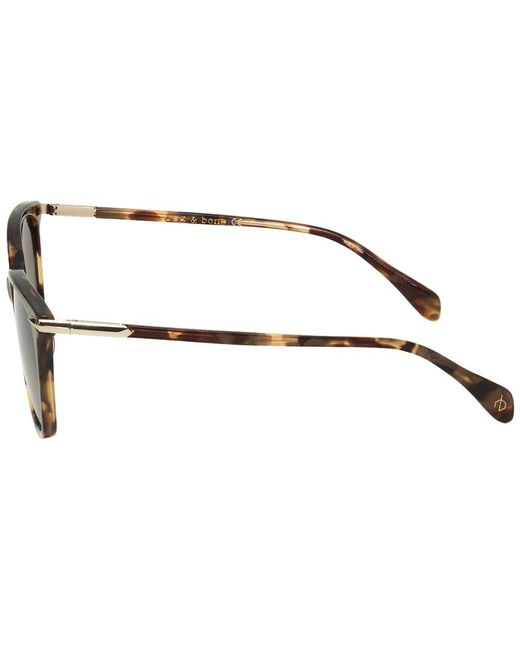 Rag & Bone Brown Rnb1035 55Mm Polarized Sunglasses