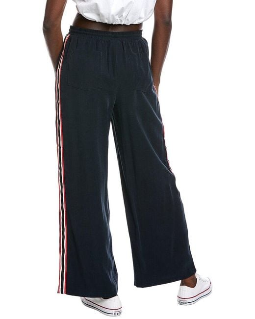 Hunter Blue Wide Leg Drawstring Pant