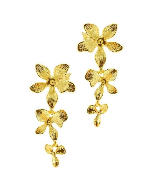 Adornia Metallic 14k Plated Dangle Earrings