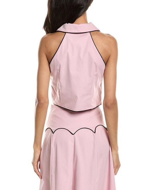 To My Lovers Pink Solid Blouse