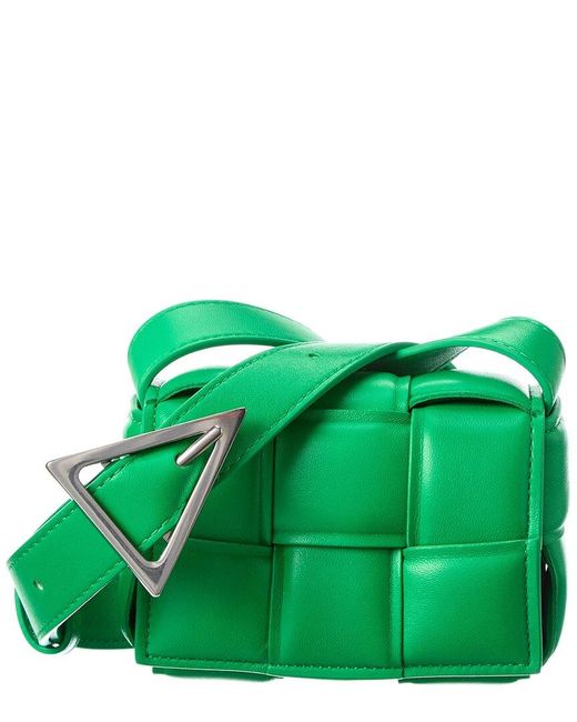 Bottega Veneta Candy Padded Cassette Leather Shoulder Bag in Green | Lyst