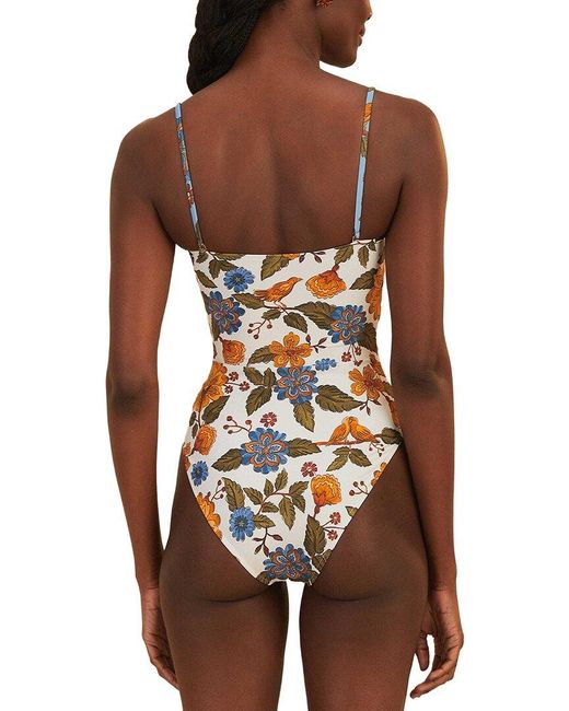 Farm Rio Brown Garden Scarf One-Piece