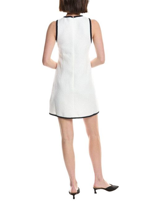 Cinq À Sept White Contrast Auden Dress