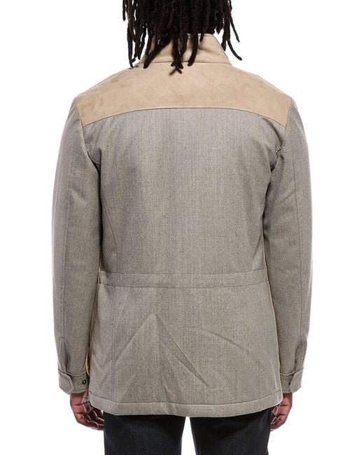 Canali Natural Suede Jacket for men