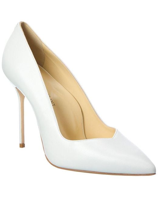 Sarah Flint White Leather Pump