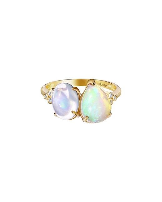 Kai Fine Jewelry White 14K 2.63 Ct. Tw. Diamond & Gemstone Cocktail Ring