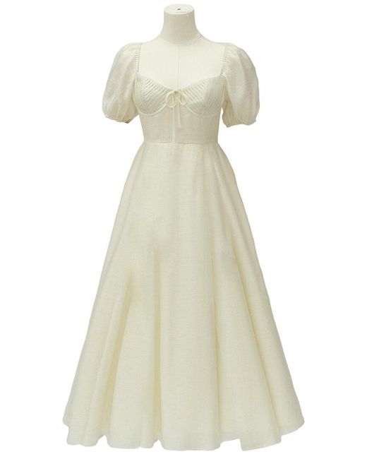 Moon River White Midi Dress