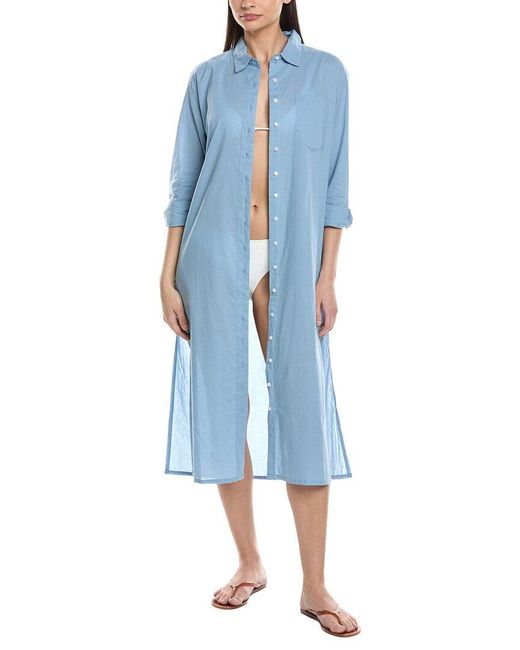 Echo Blue Solana Maxi Shirtdress