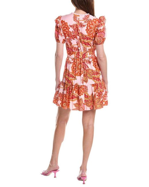 Adrianna Papell Red Belted Shirtdress
