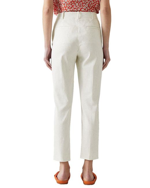 L.K.Bennett White Bree Trouser