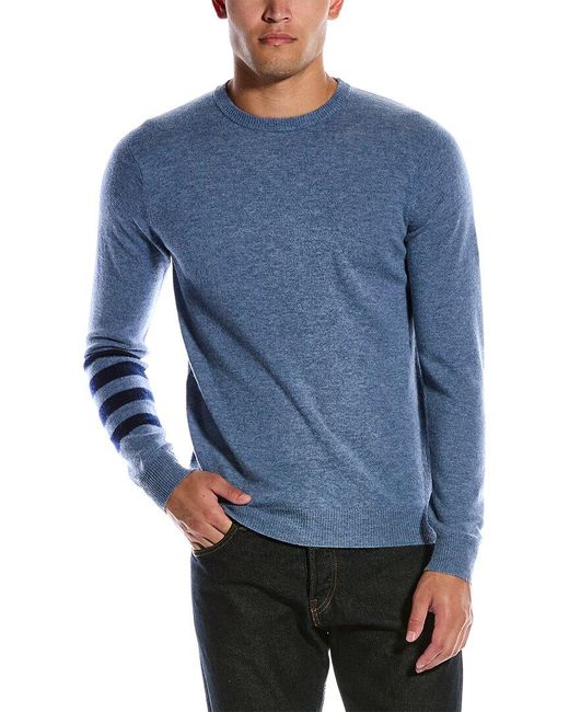 SCOTT & SCOTT LONDON Blue Wool & Cashmere-blend Crewneck Sweater for men