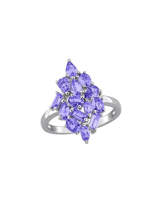 Rina Limor Blue 2.03 Ct. Tw. Tanzanite Cluster Cocktail Ring