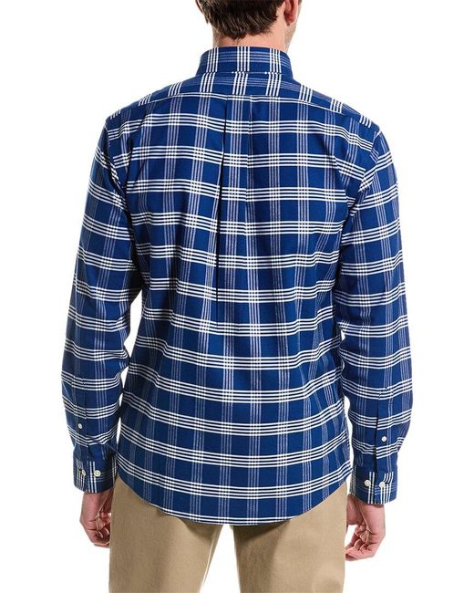 Brooks Brothers Blue Regular Fit Oxford Shirt for men