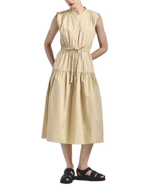 10 Crosby Derek Lam Natural Margaret Sleeveless Midi Dress