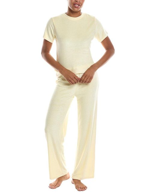 Honeydew Intimates Metallic 2Pc Take A Break T-Shirt Pant Set