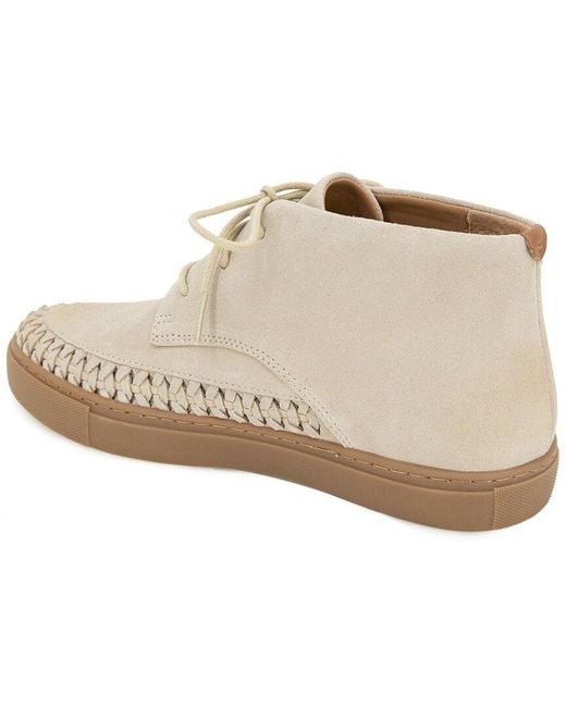 Gentle Souls White Cacti Suede Sneaker