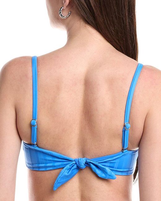 Vitamin A Blue Ursula Bandeau Bikini Top