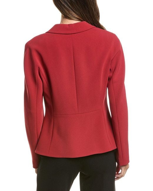 Theory Red Admiral Crepe Shaped Blazer