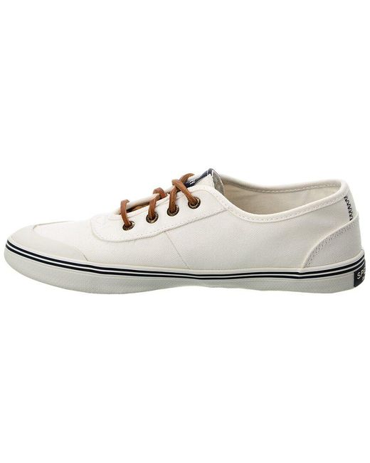 Sperry Top-Sider White Lounge 2 Lace-up Canvas Sneaker