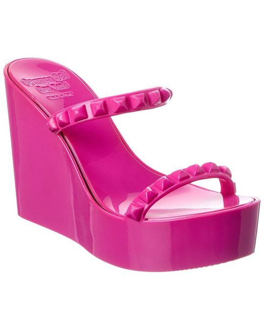 Carmen Sol Pink Tonino Wedge