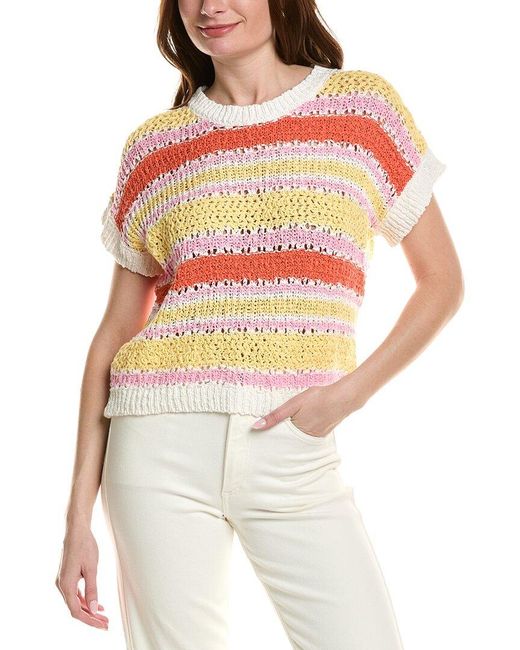 tyler boe White Vero Crochet Sweater
