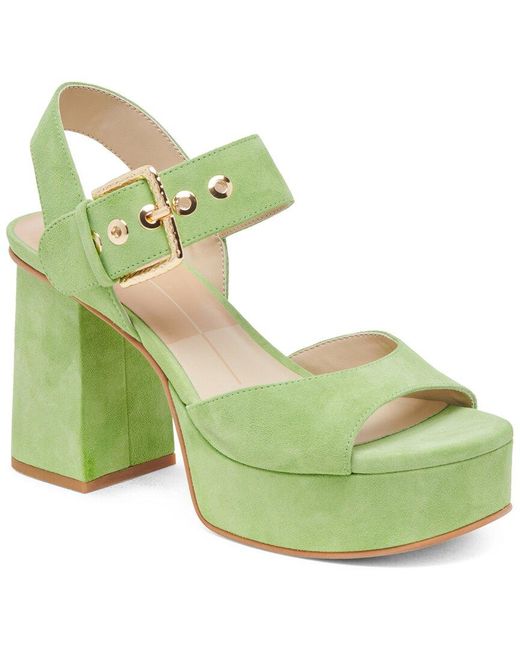Dolce Vita Green Bobby Leather Sandal