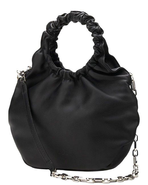Agl Attilio Giusti Leombruni Black Mini Gretty Leather Tote