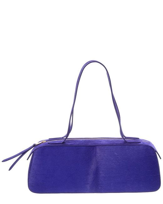 Khaite Purple Simona Haircalf & Suede Shoulder Bag