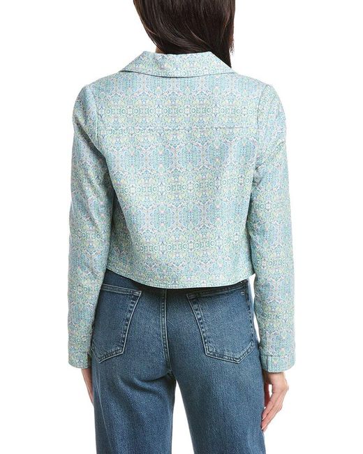 Stellah Blue Adela Printed Baby Corduroy Jacket