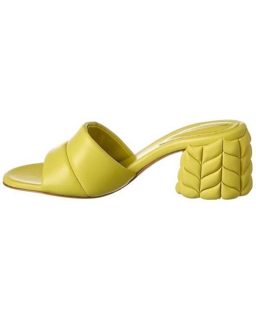 Gianvito Rossi Yellow Leather Sandal