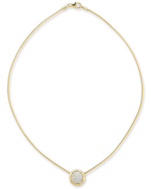 Reiss Natural 14k 0.37 Ct. Tw. Diamond Mesh Necklace
